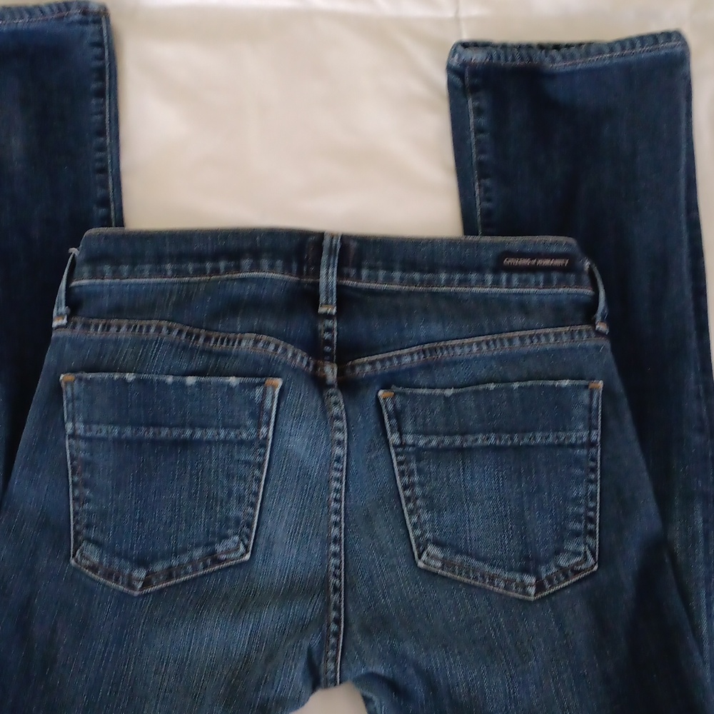 Citizens Of Humanity Dark Blue Straight Leg Jeans